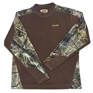 Gamehide Y2K Vintage Fleece Pullover Mens Medium Realtree Camo Hunting Crewneck